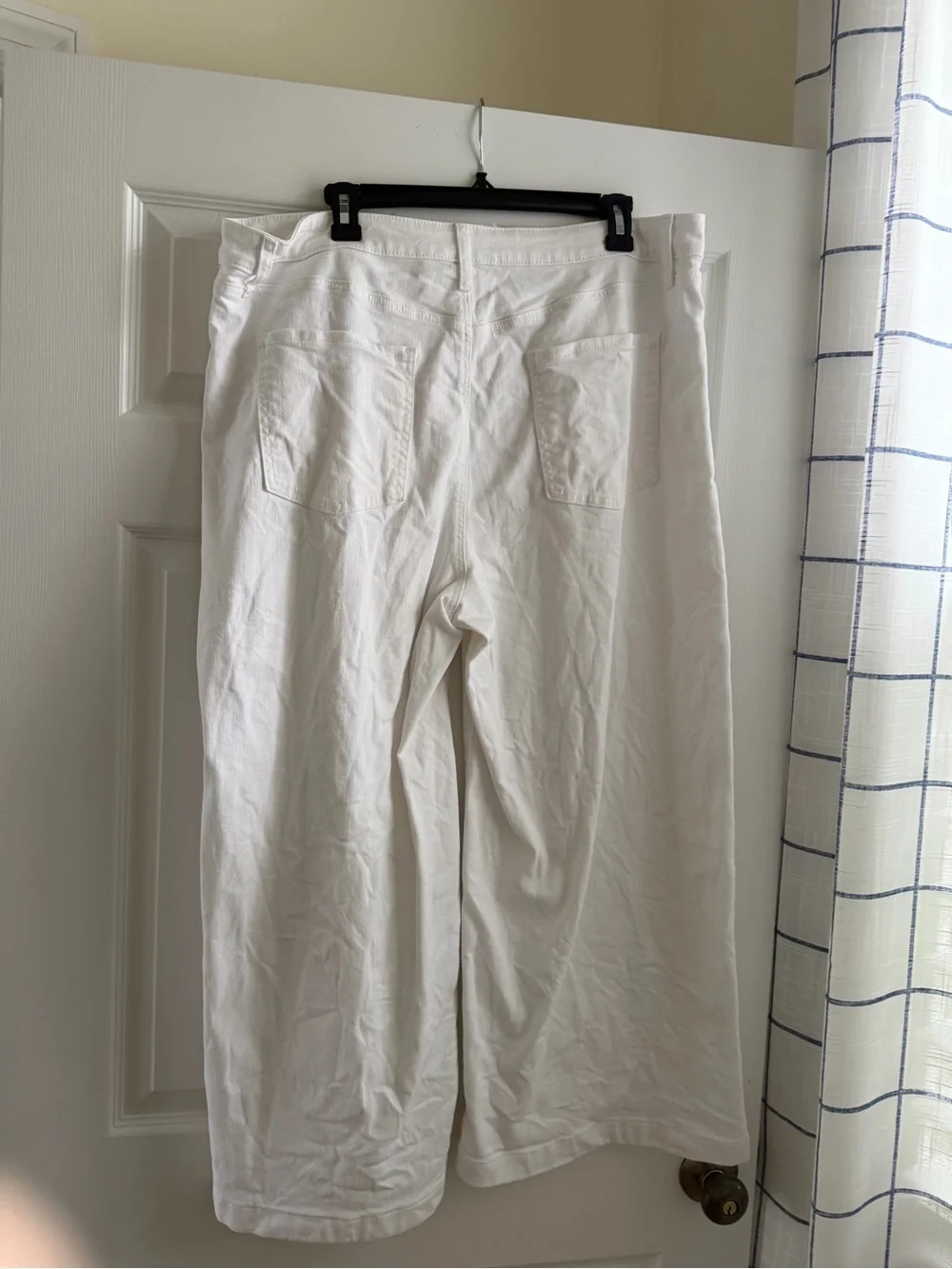 Chico's White High-Rise Wide-Leg Jeans
